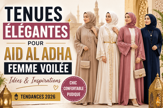 Tenues élégantes Aid Al Adha femme voilée