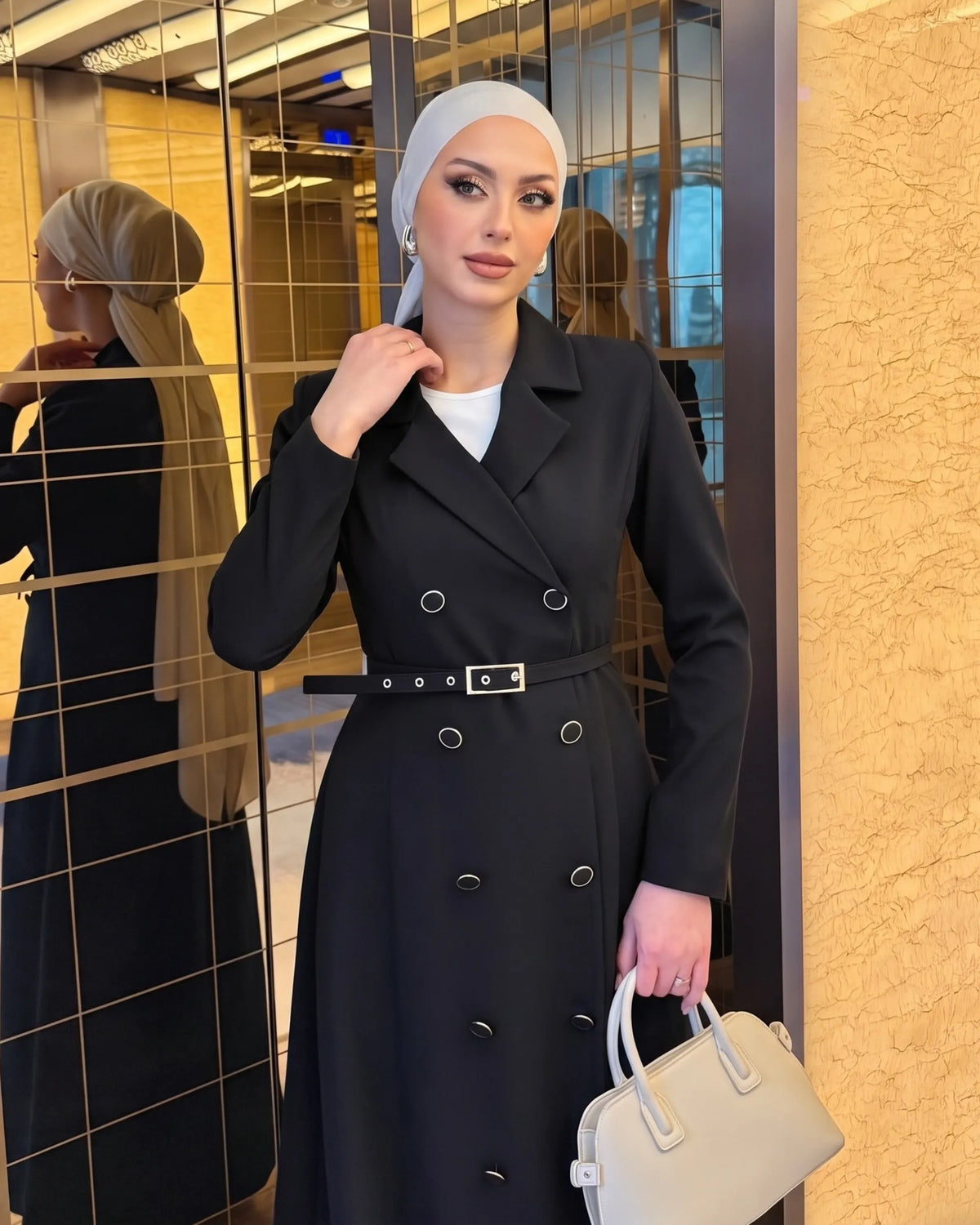 Robe Col Veste