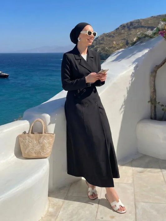 Robe Col Veste