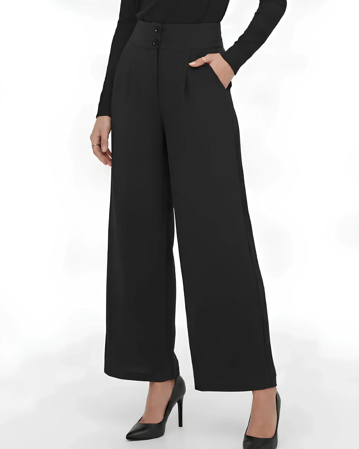 Pantalon Large Bym Avec Poches