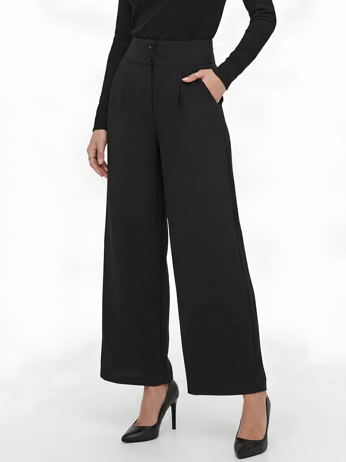 Pantalon Large Bym Avec Poches